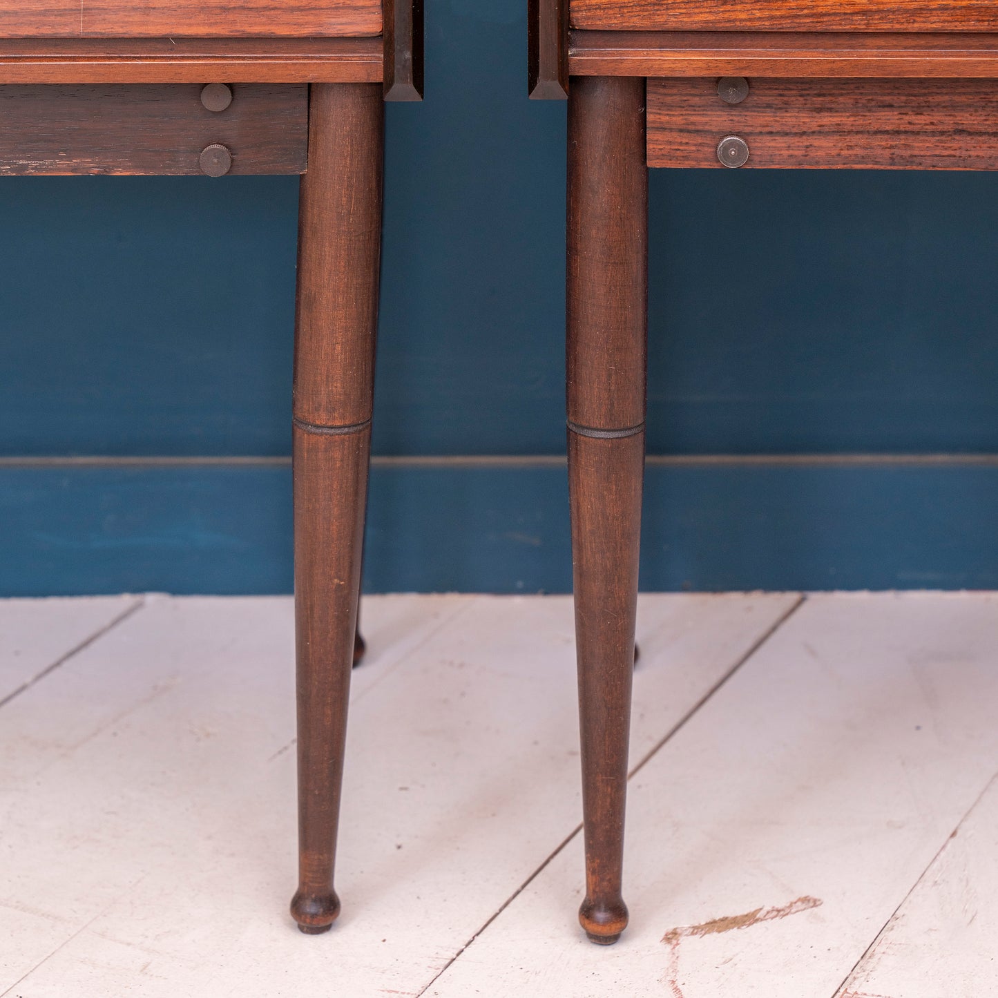 Coppia di comodini in palissandro in stile scandinavo - anni '60
