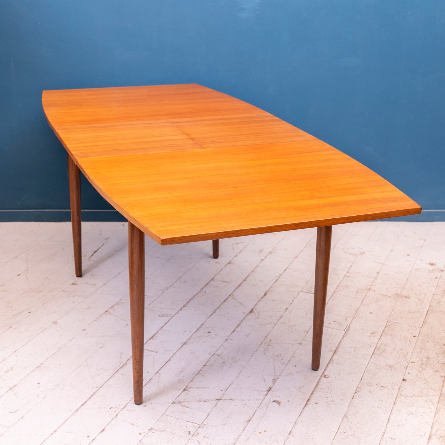 Tavolo allungabile in stile scandinavo in teak, anni '60