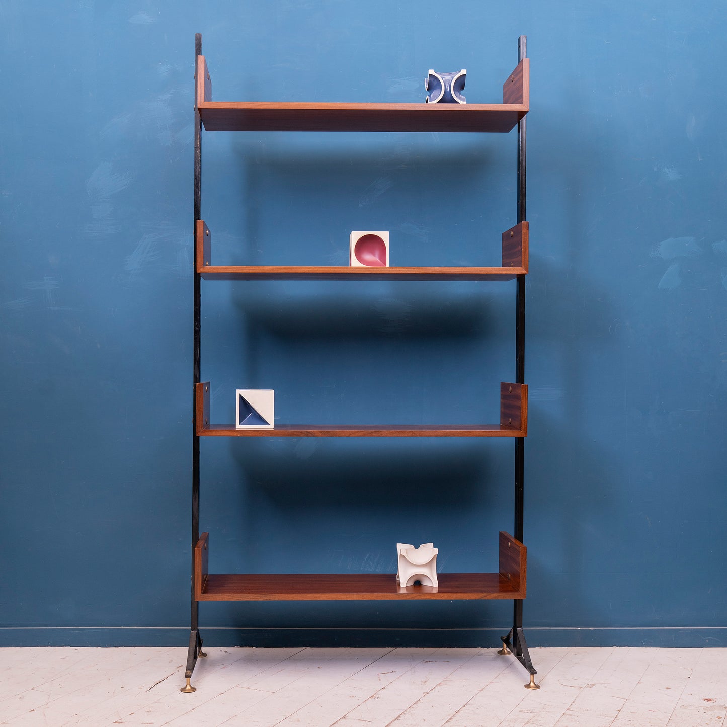 Libreria Italiana Anni '60 in teak