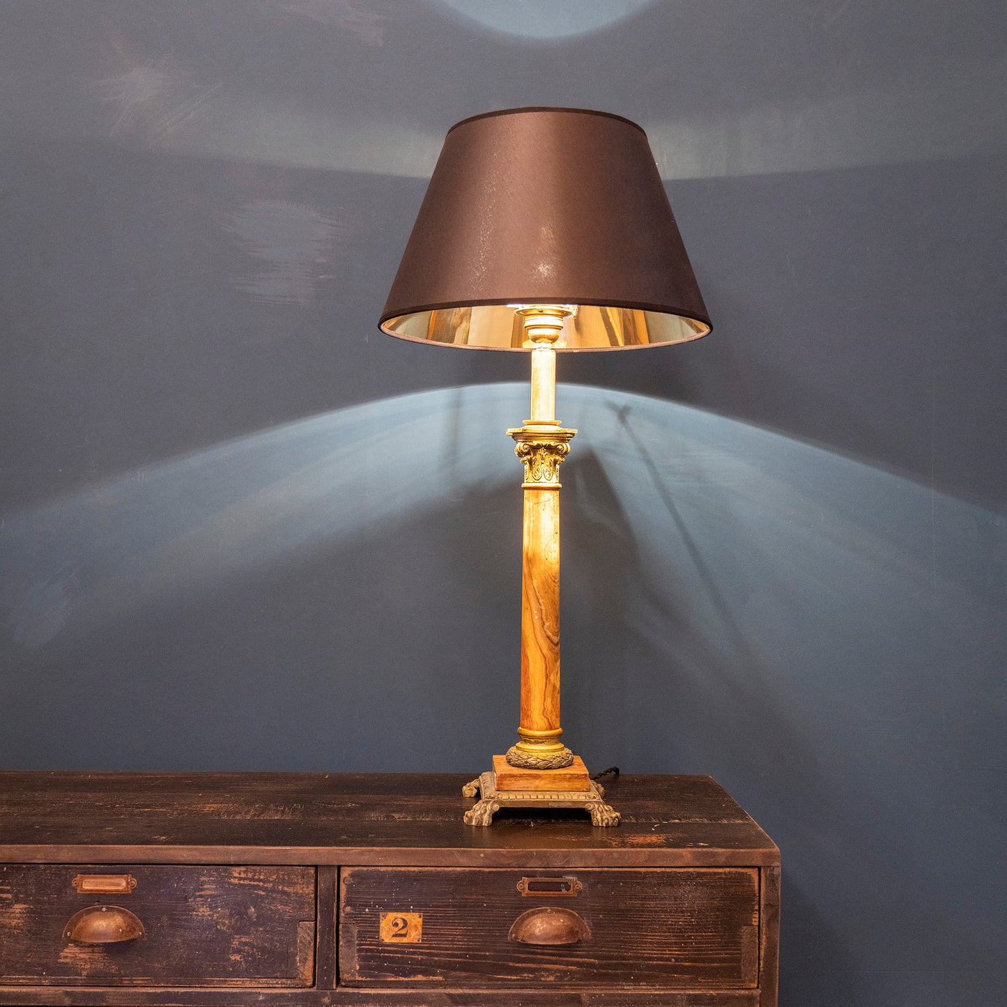 Lampada Impero Ottone e Peltro