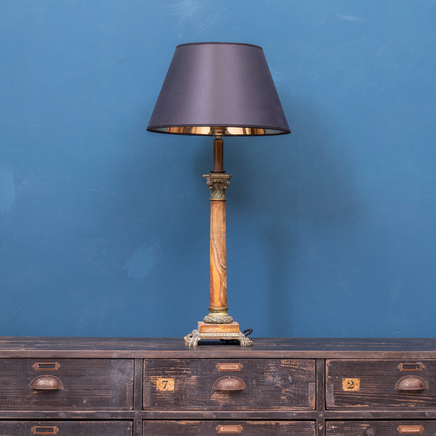Lampada Impero Ottone e Peltro