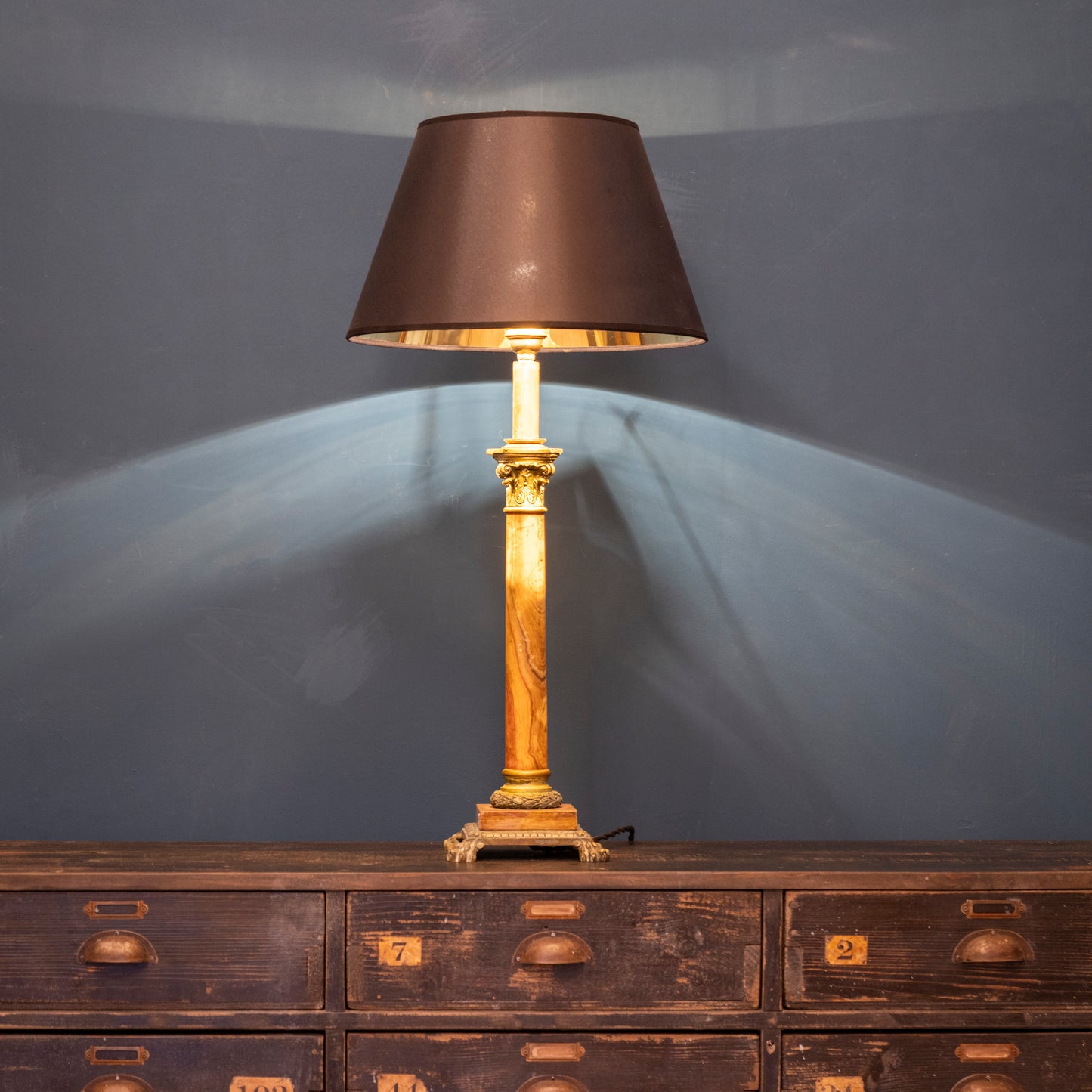 Lampada Impero Ottone e Peltro