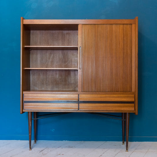Highboard Scandinavo Anni '60 in Teak – Mobile Mid-Century Modern Elegante